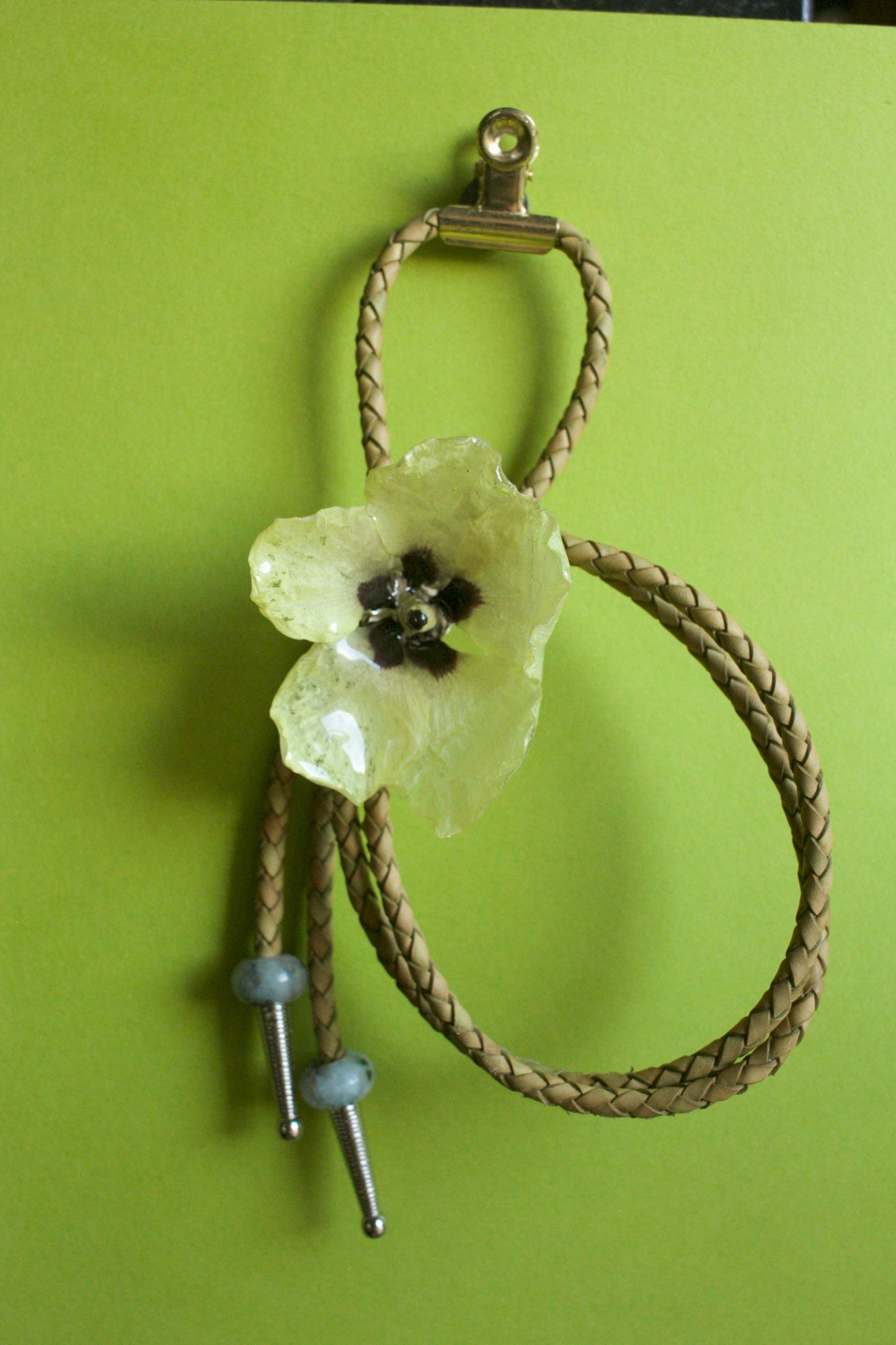 Abelmoschus esculentus Bloom Bolero Tie