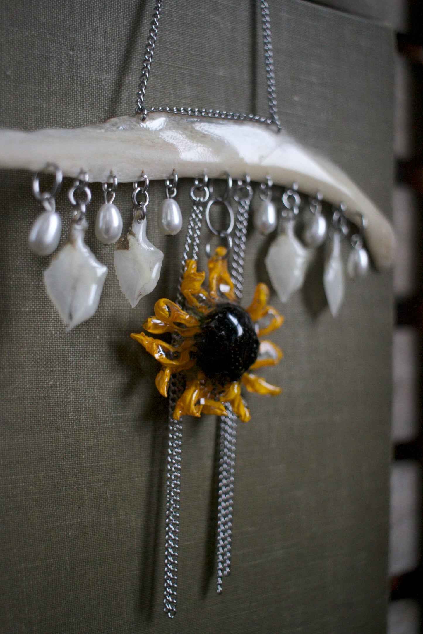Atractosteus x Helianthus Necklace