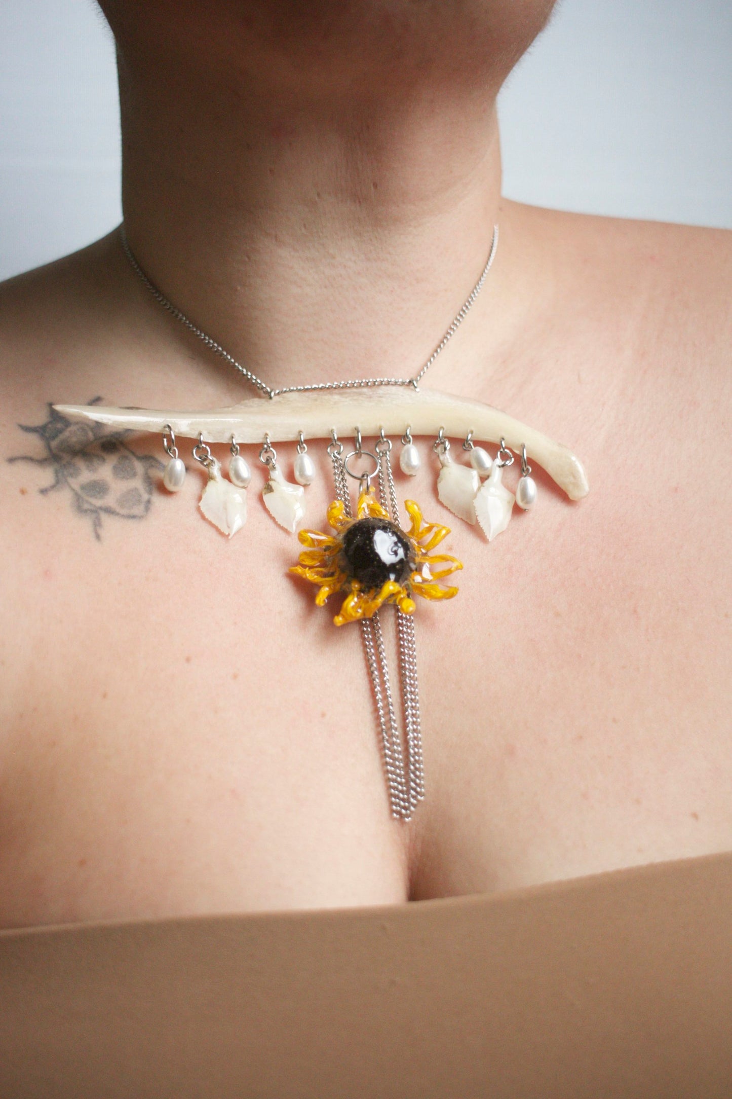 Atractosteus x Helianthus Necklace