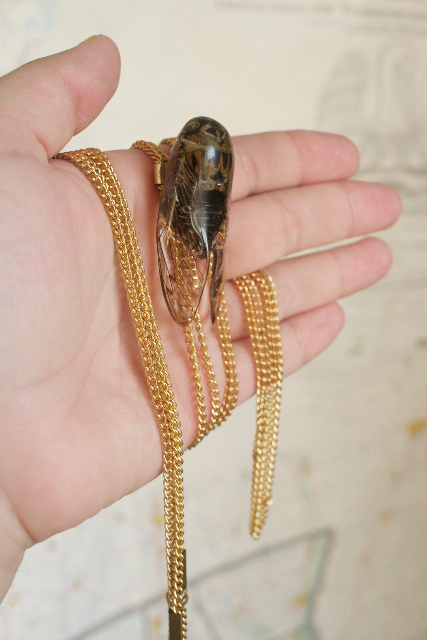 Cicadidae Chain Bolero Tie