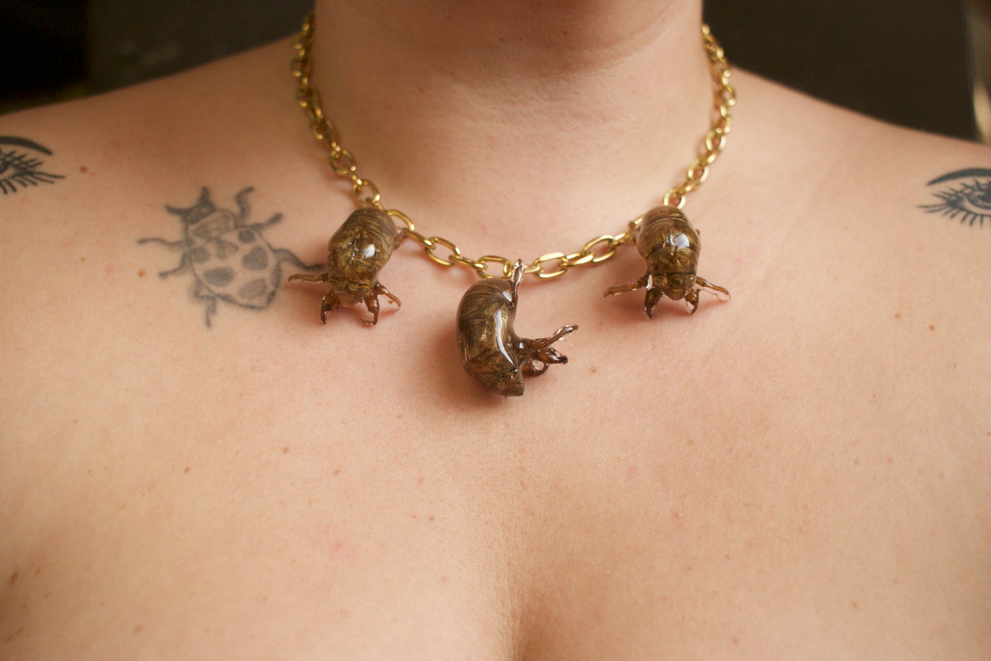 Cicadidae Charm Necklace