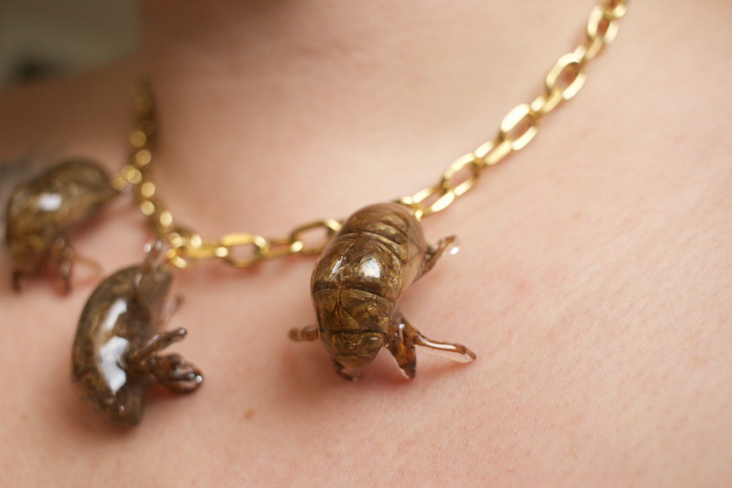 Cicadidae Charm Necklace