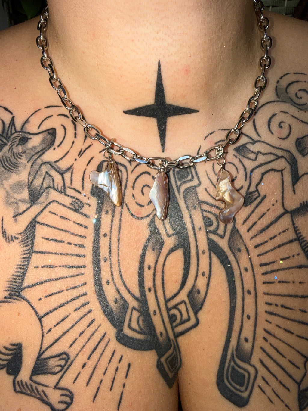 Mussel Shell Charm Necklace