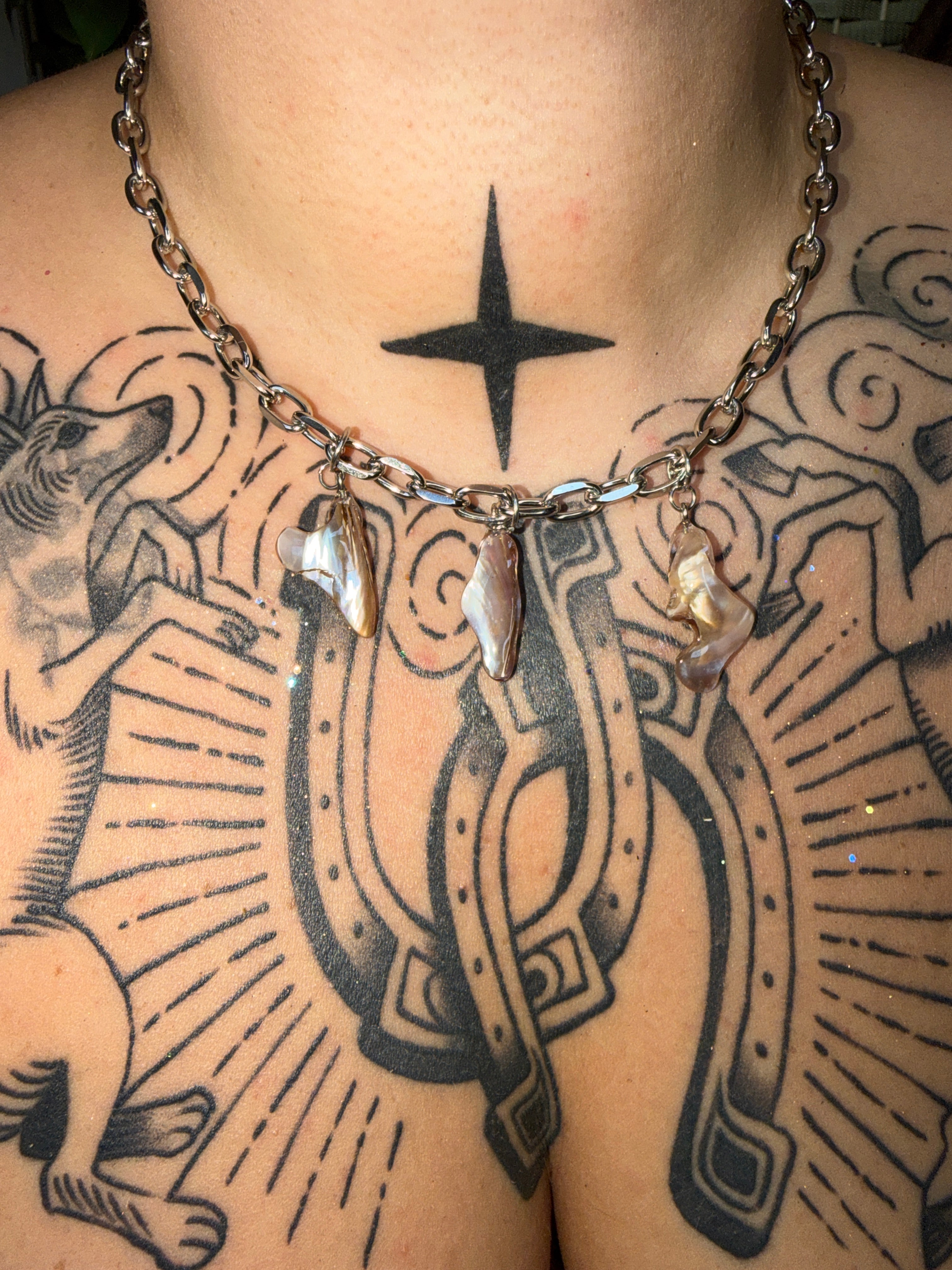 Mussel Shell Charm Necklace