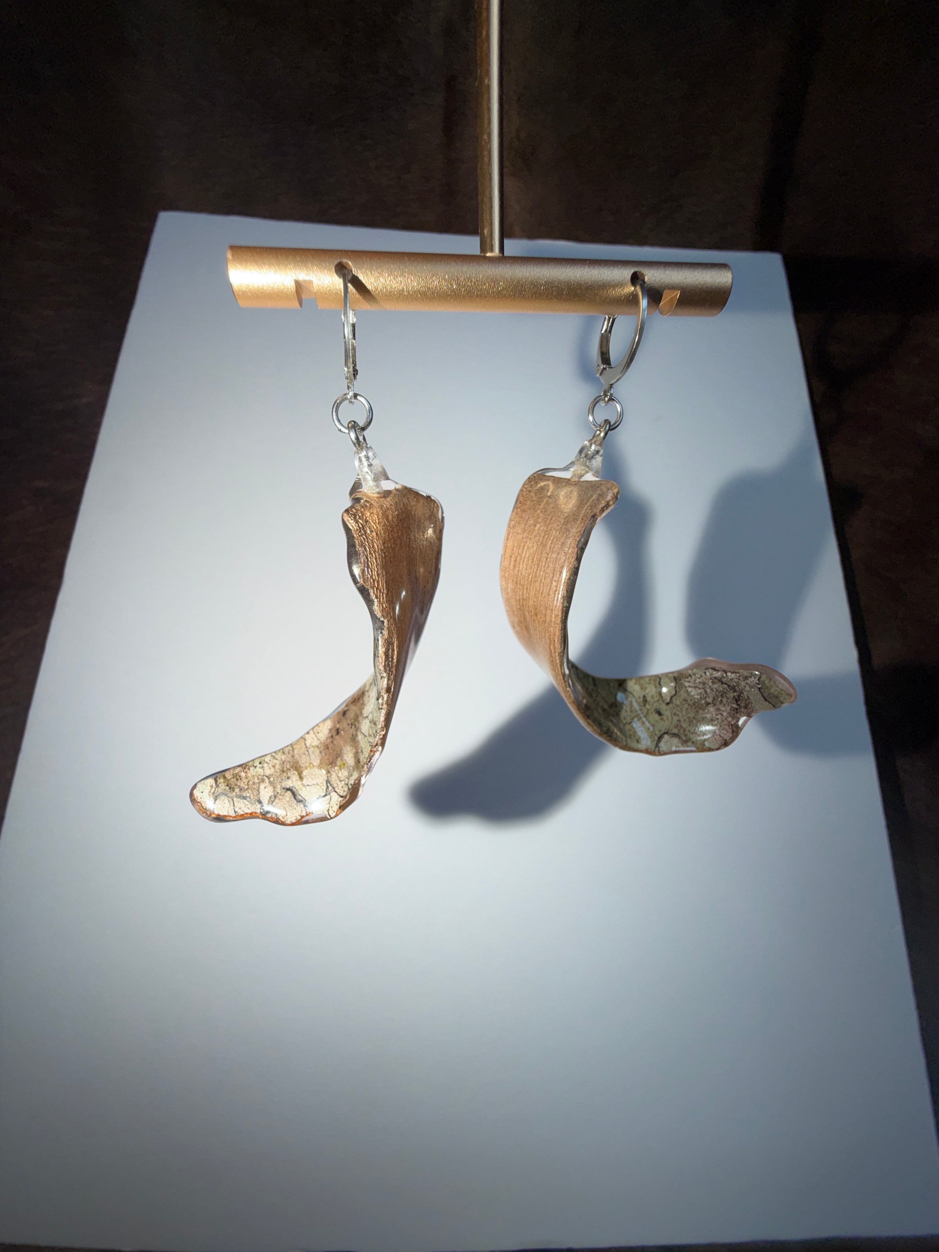 Tree Bark Earrings