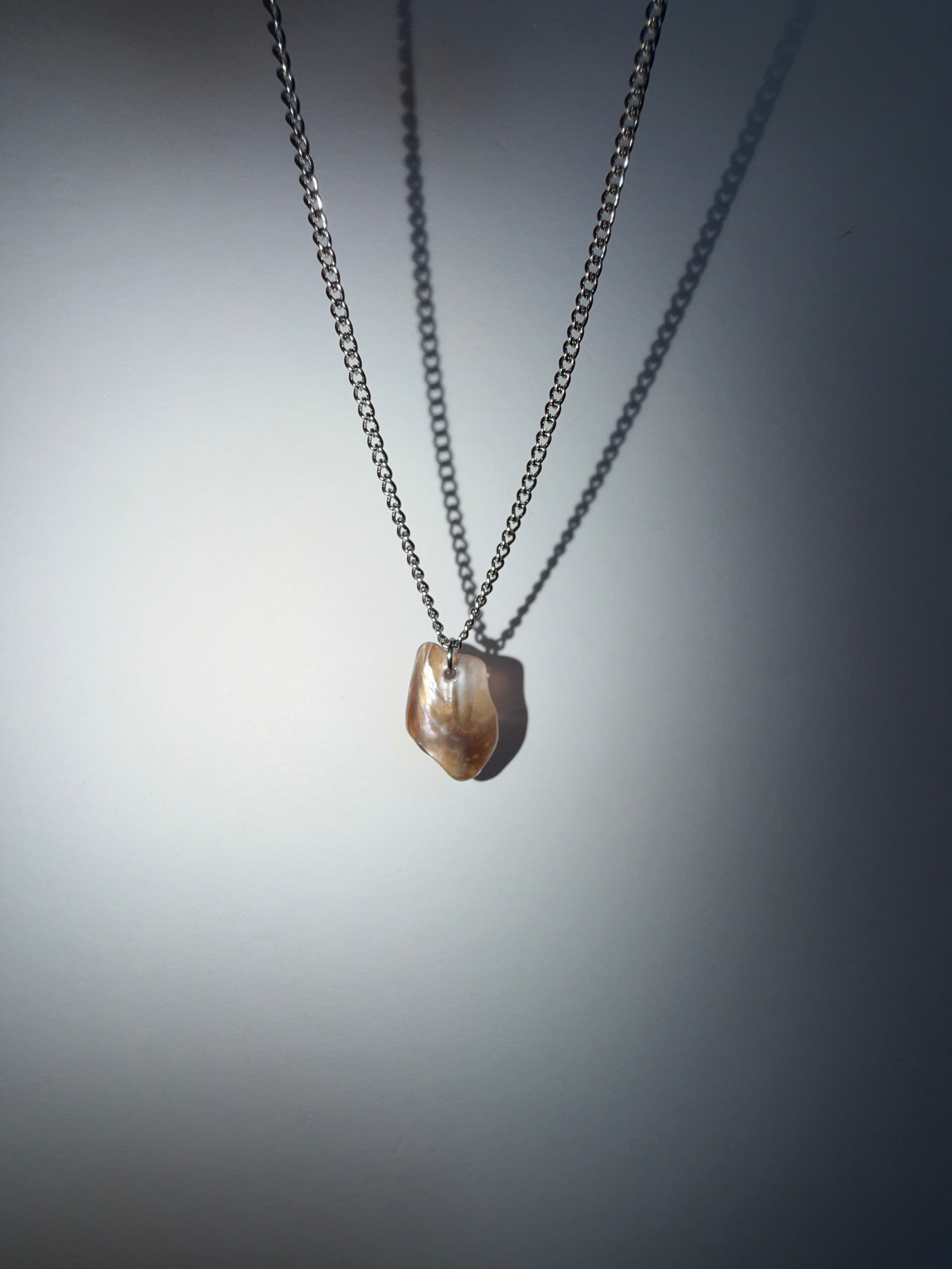 Mussel Shell Pendant Necklace