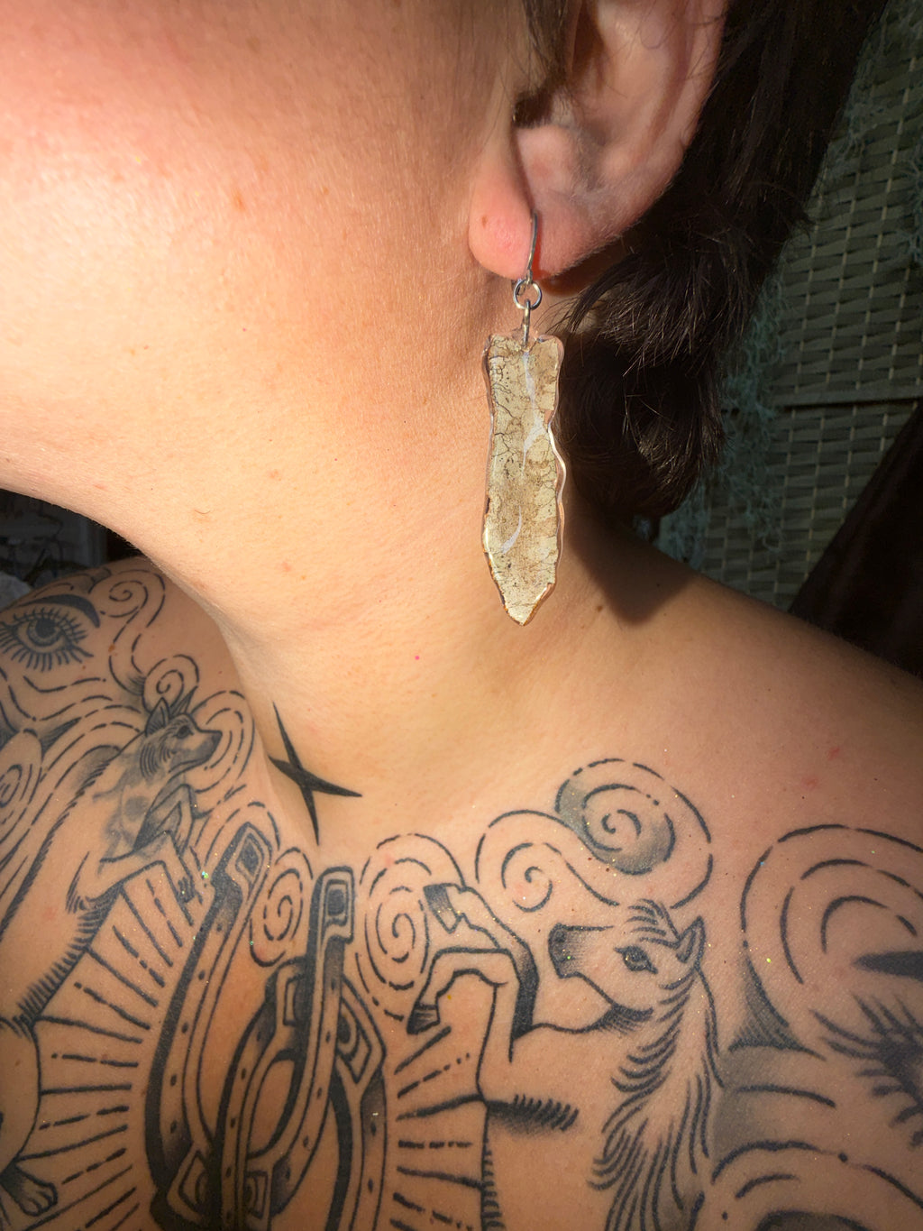 Tree Bark Earrings