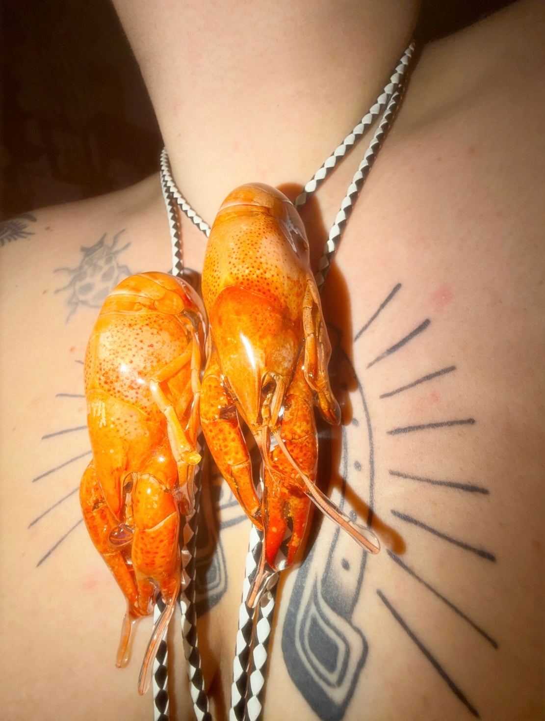 Louisiana Crawfish Bolero Tie