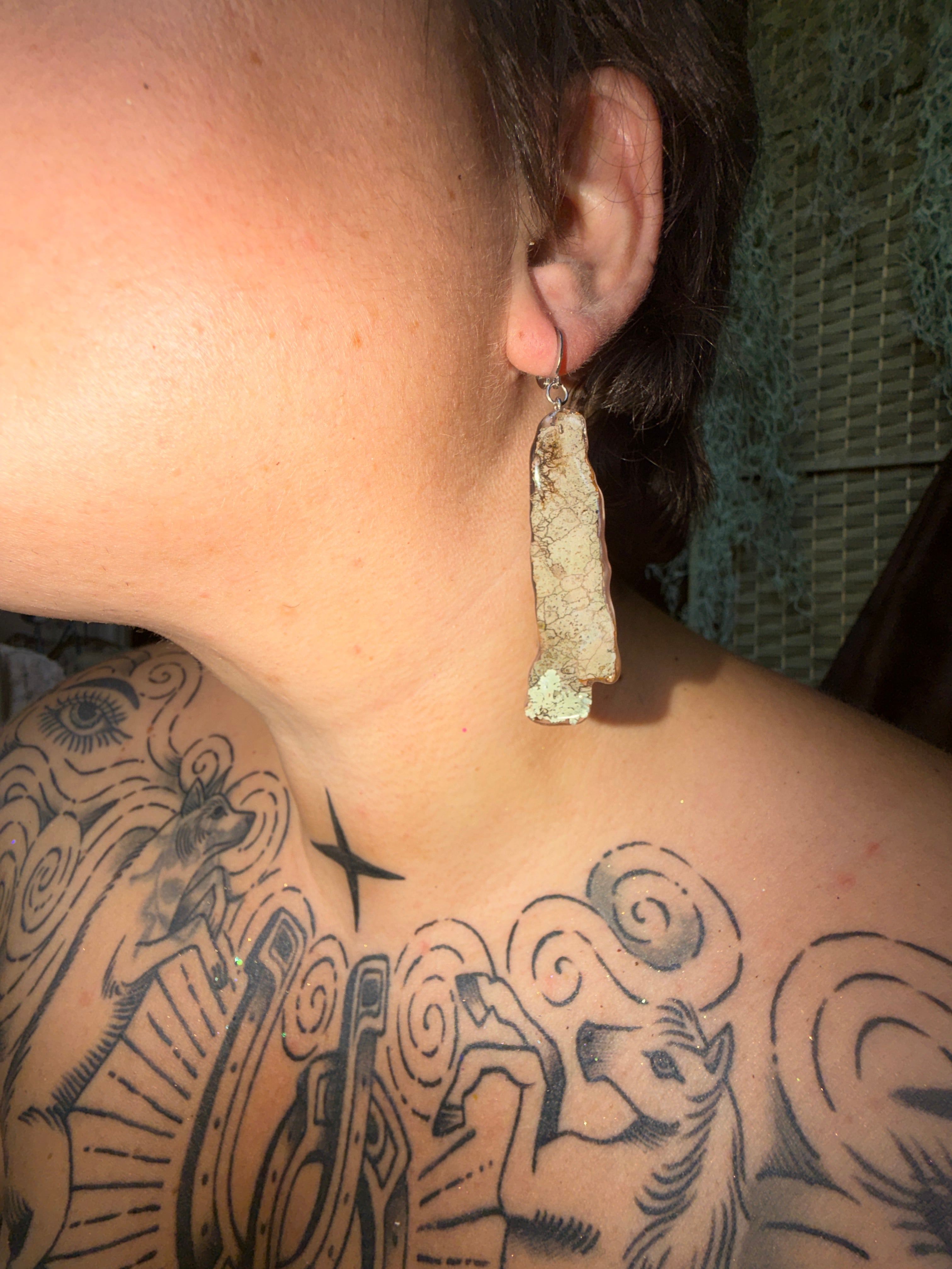 Tree Bark Earrings