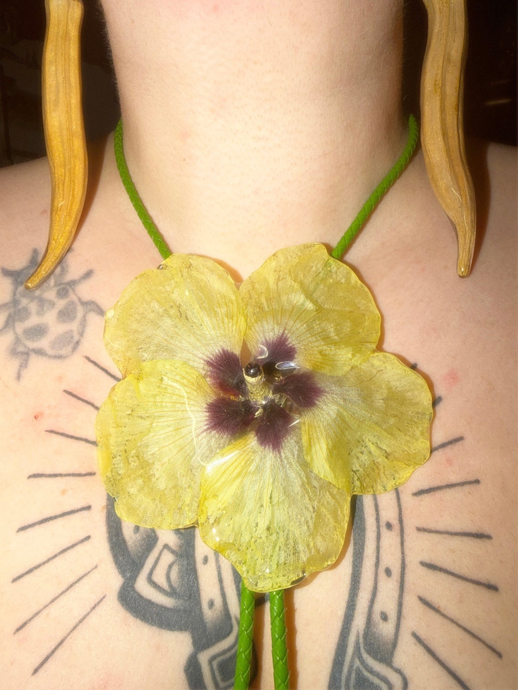 Okra Blossom Bolero Tie