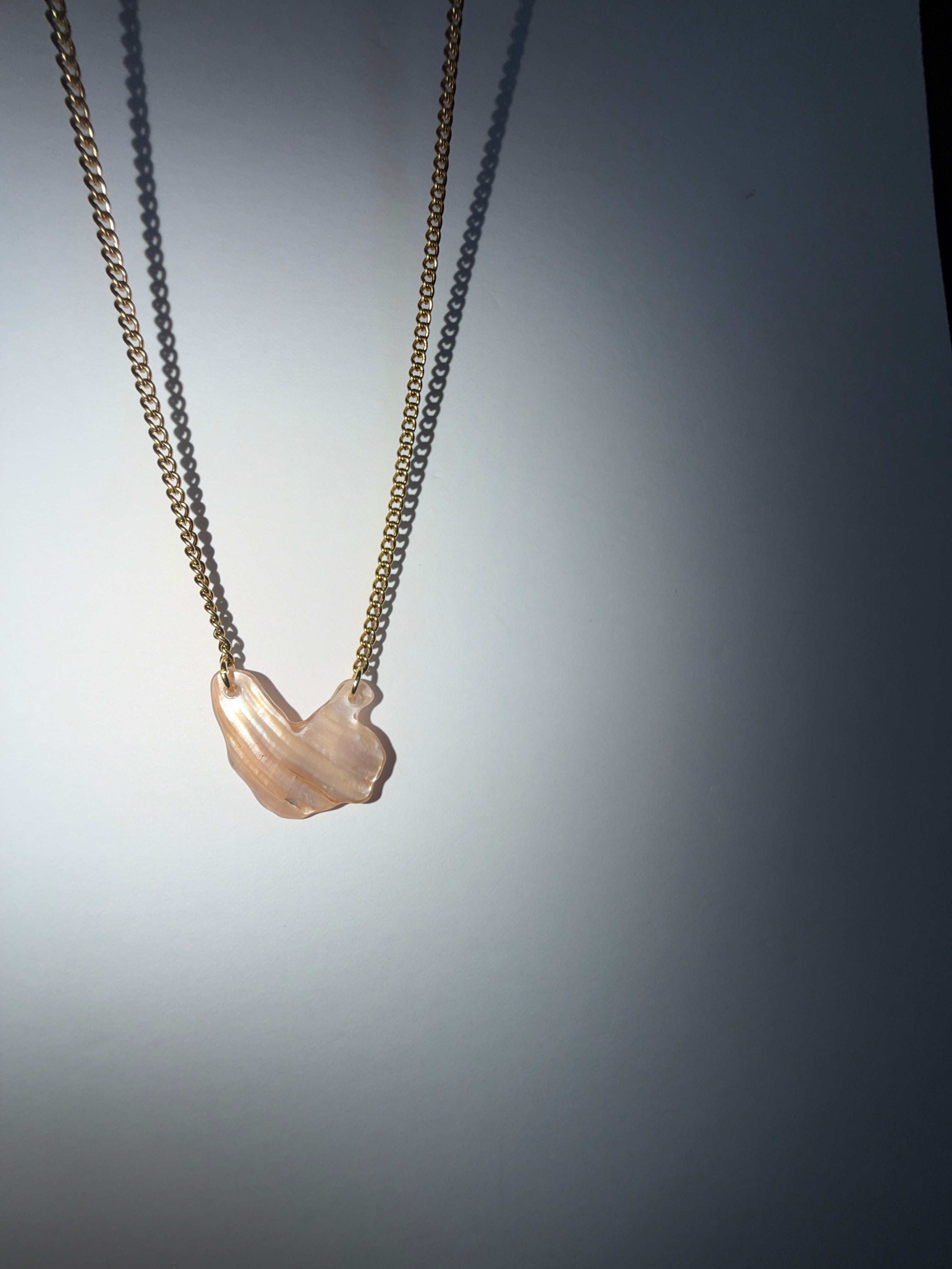 Mussel Shell Pendant Necklace