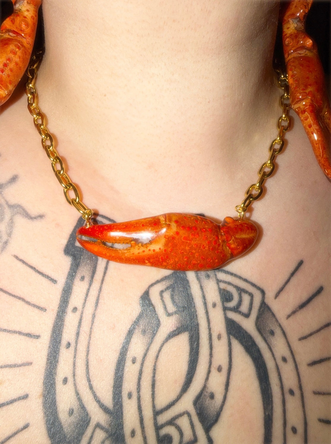Louisiana Crawfish Daddy Necklace