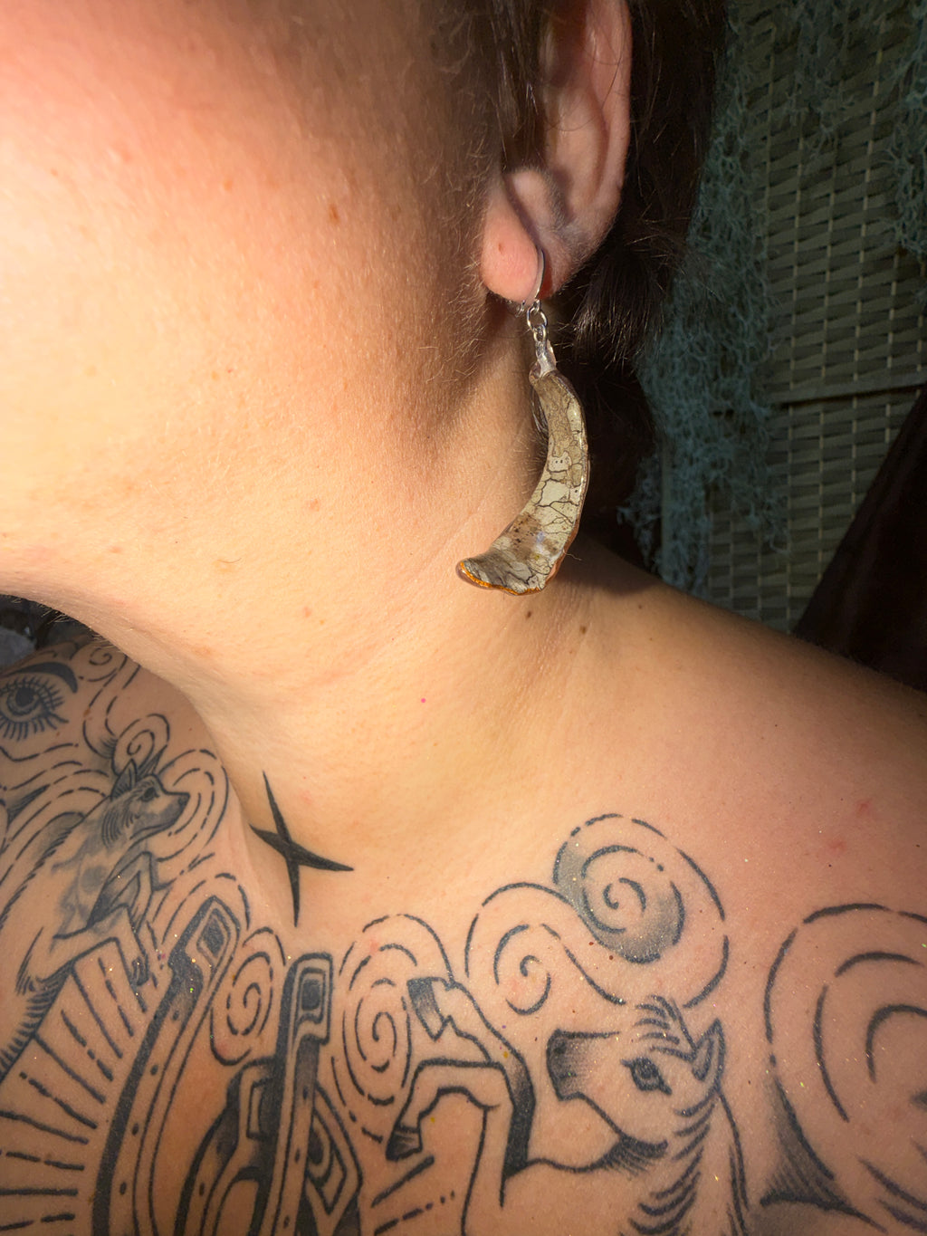 Tree Bark Earrings