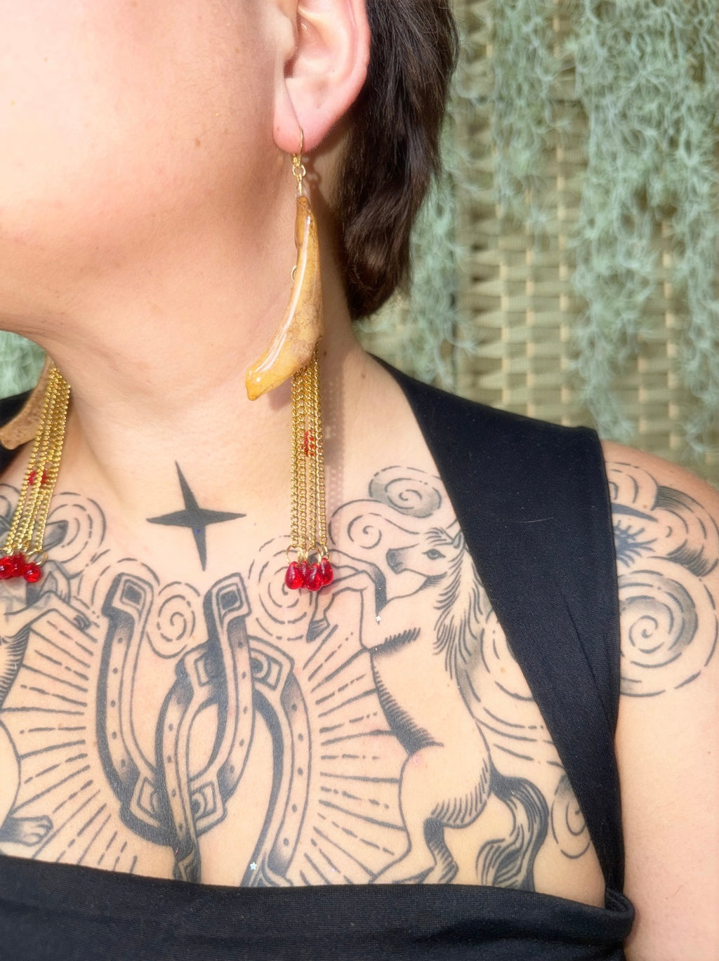 Deer Jaw Earrings