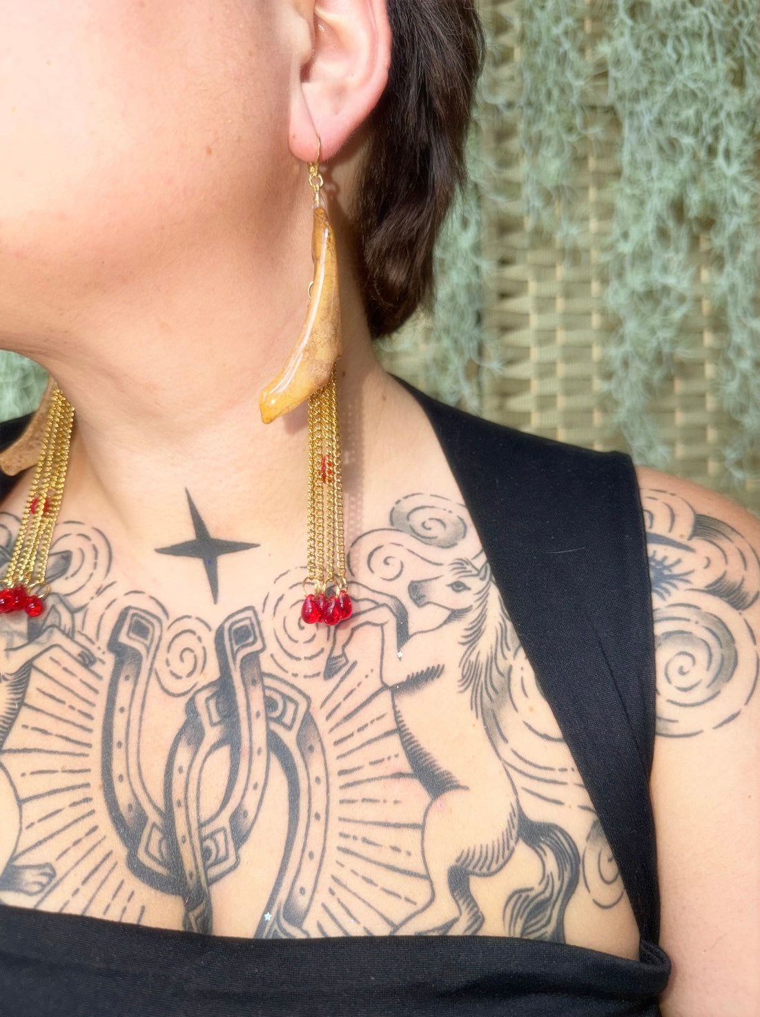 Deer Jaw Earrings