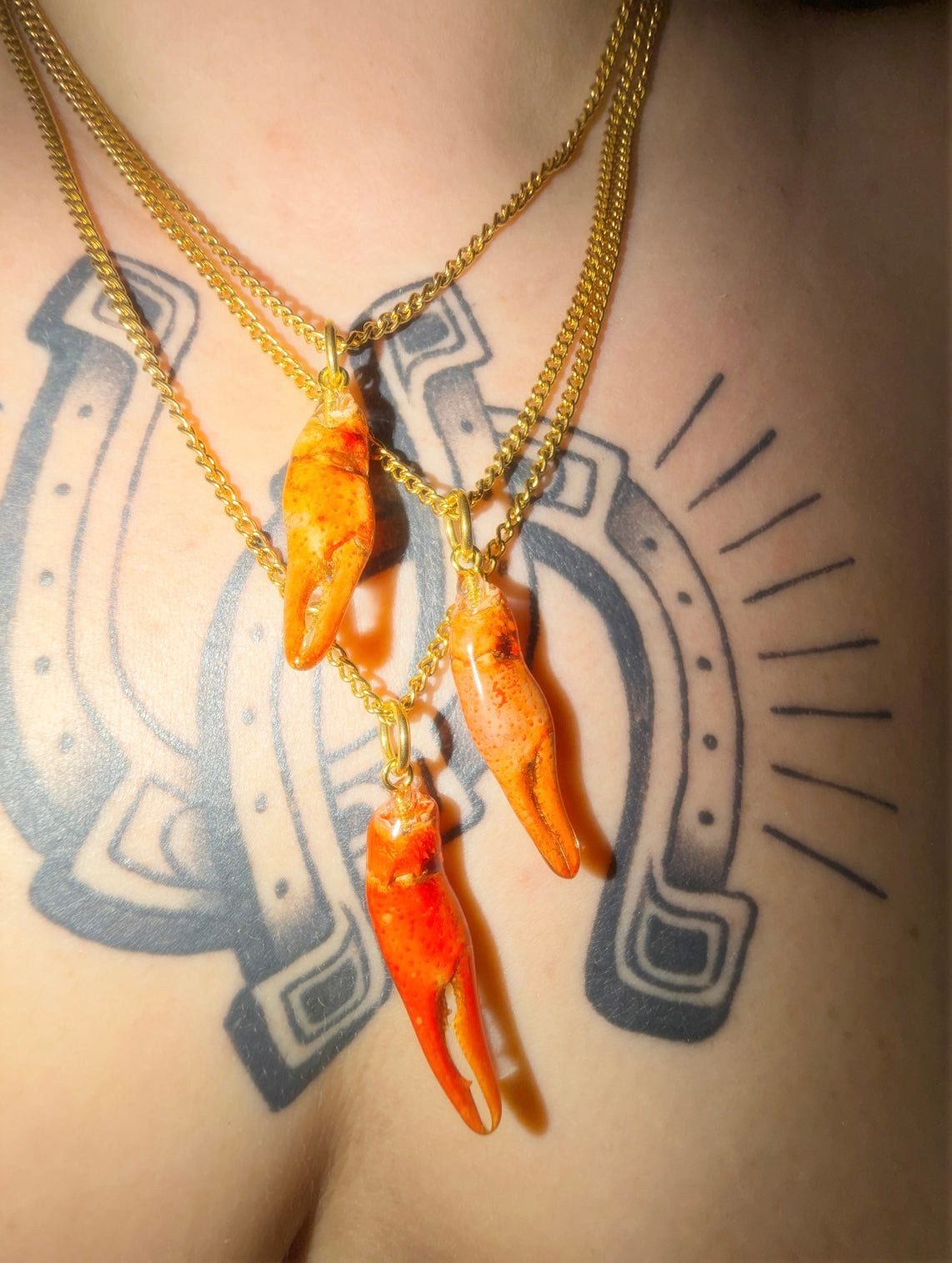 Louisiana Crawfish Necklace