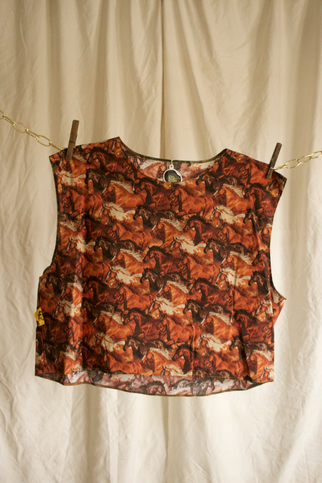 L , XL / Cowpoke Smock Top - lucille