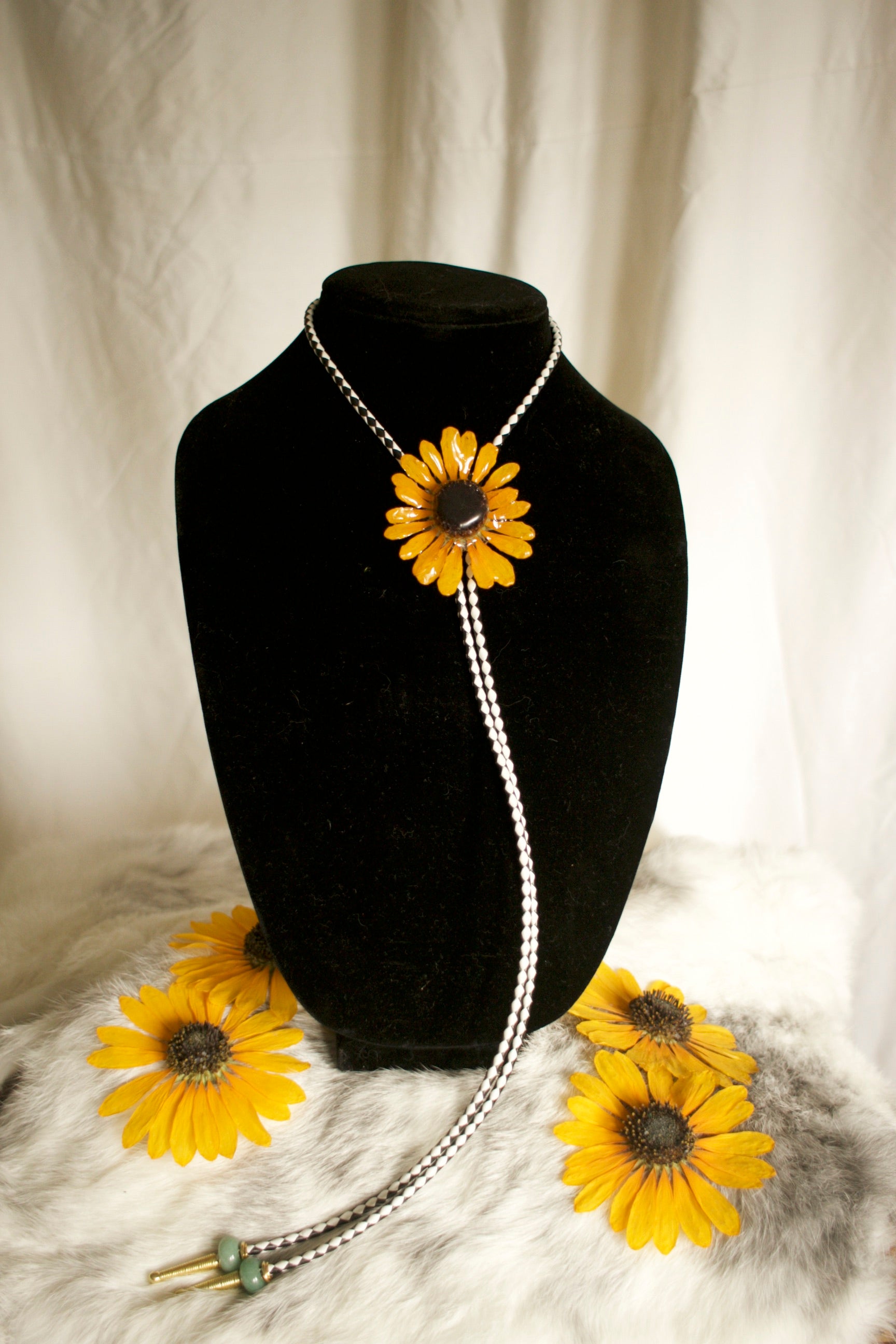 Common Sunflower Bolo Tie