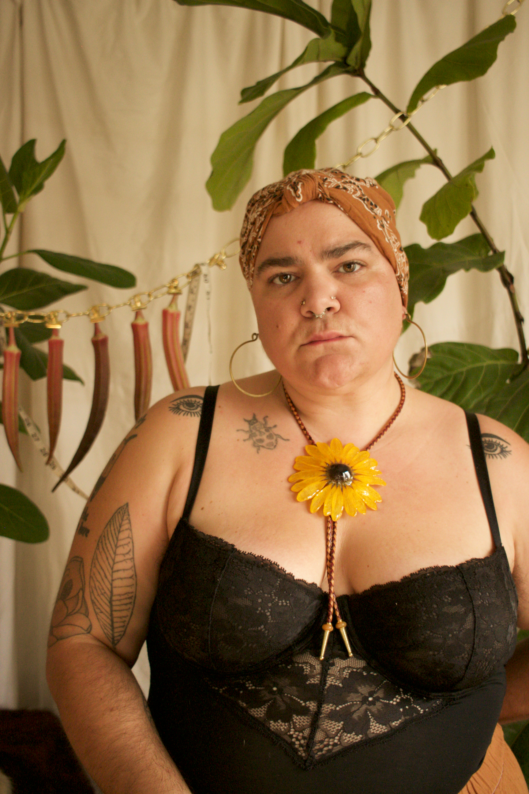 Common Sunflower Bolo Tie