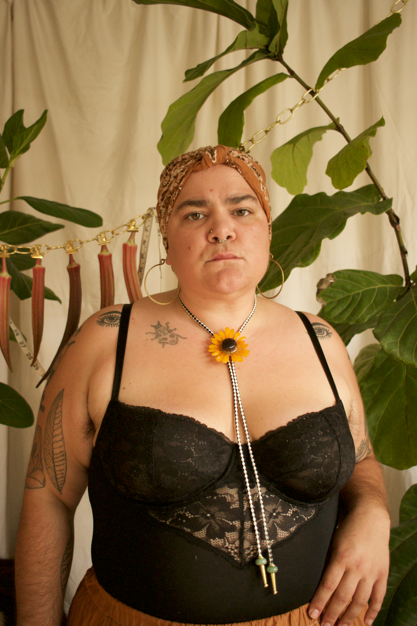 Common Sunflower Bolo Tie