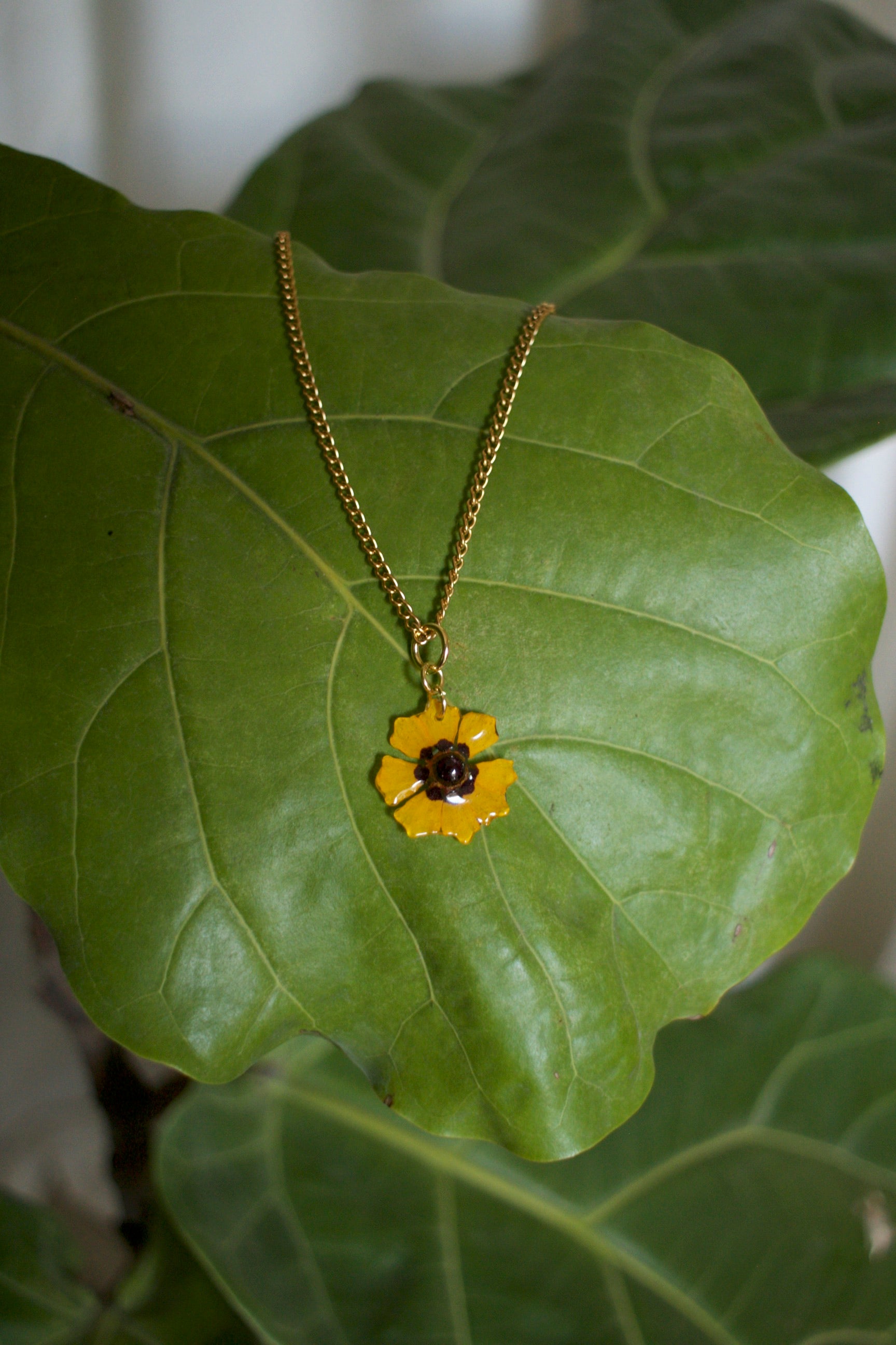 Plains Coreopsis Pendant Necklace