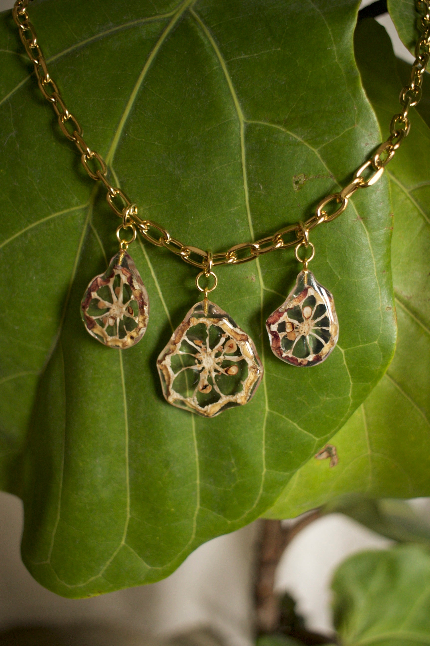 Okra Star Charm Necklace