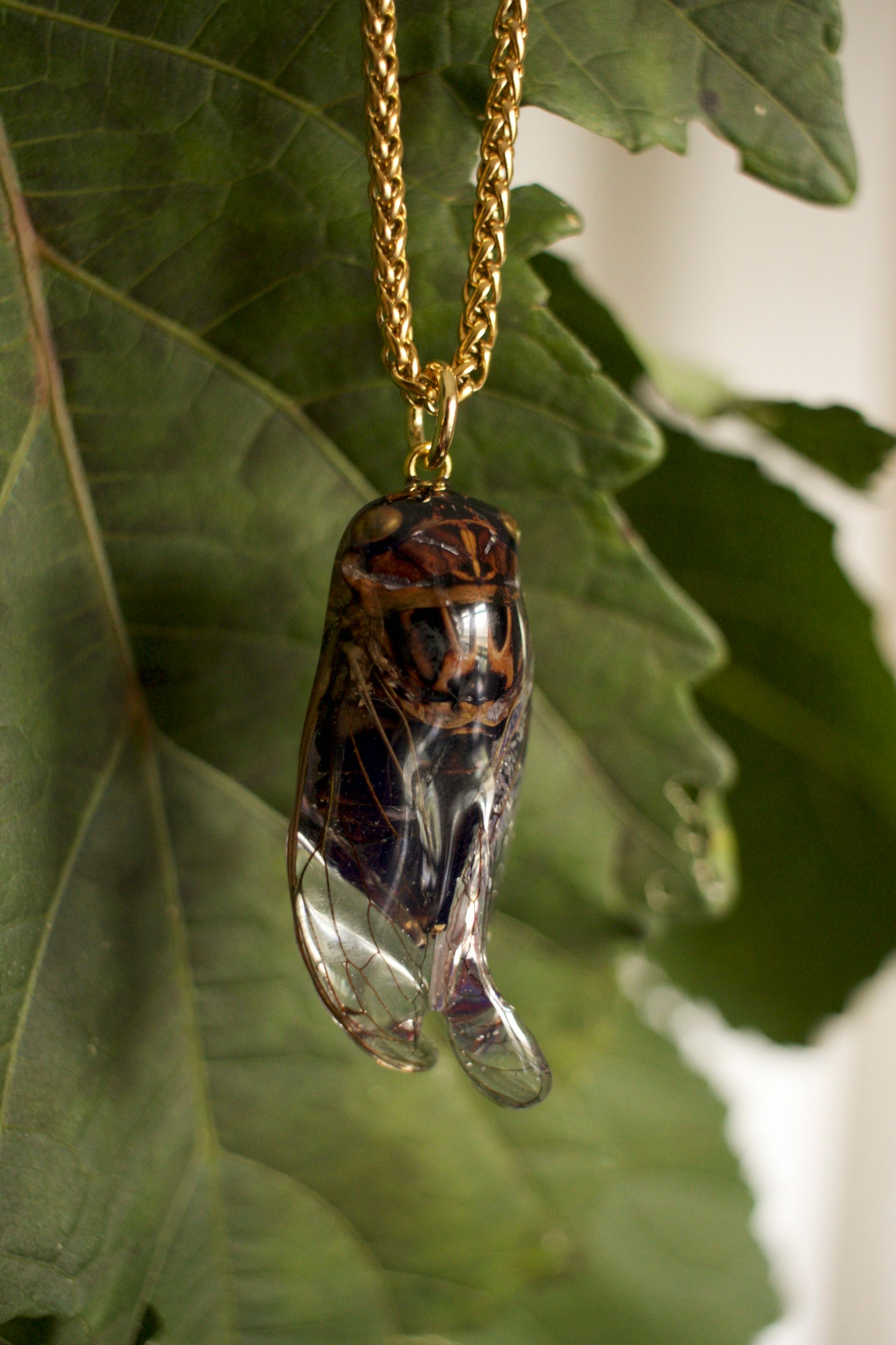 Cicada Pendant Necklace