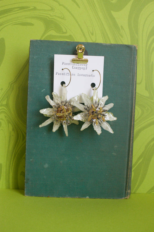 Passiflora Hoop Dangles